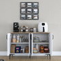 Hanah Home Gabinete Multipropósito Blanco y Nuez